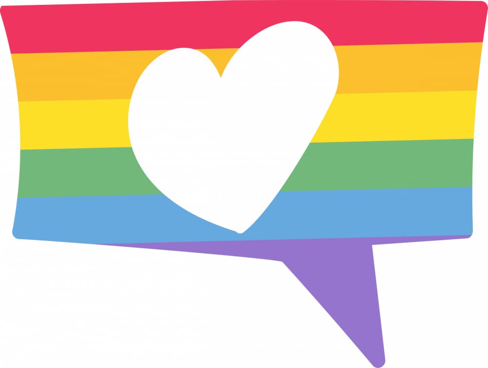 Rainbow Pride Heart by Marika Barsrsind — canvas wall art