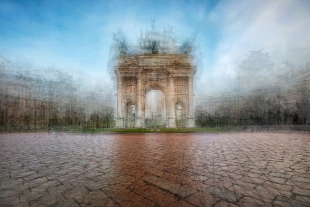 Ethereal Triumphal Arch by Fiorenzo Carozzi — canvas wall art