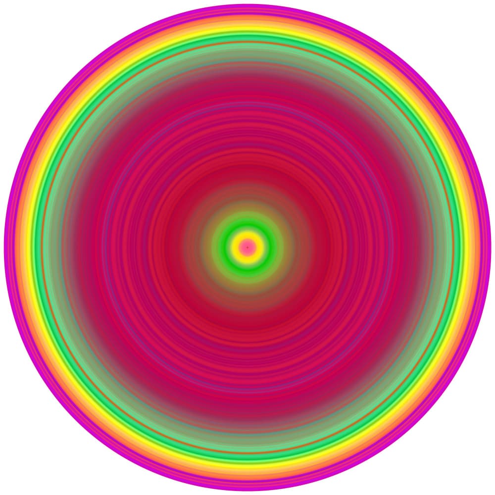 Vibrant Radial Spectrum by PASLIER Morgan — canvas wall art