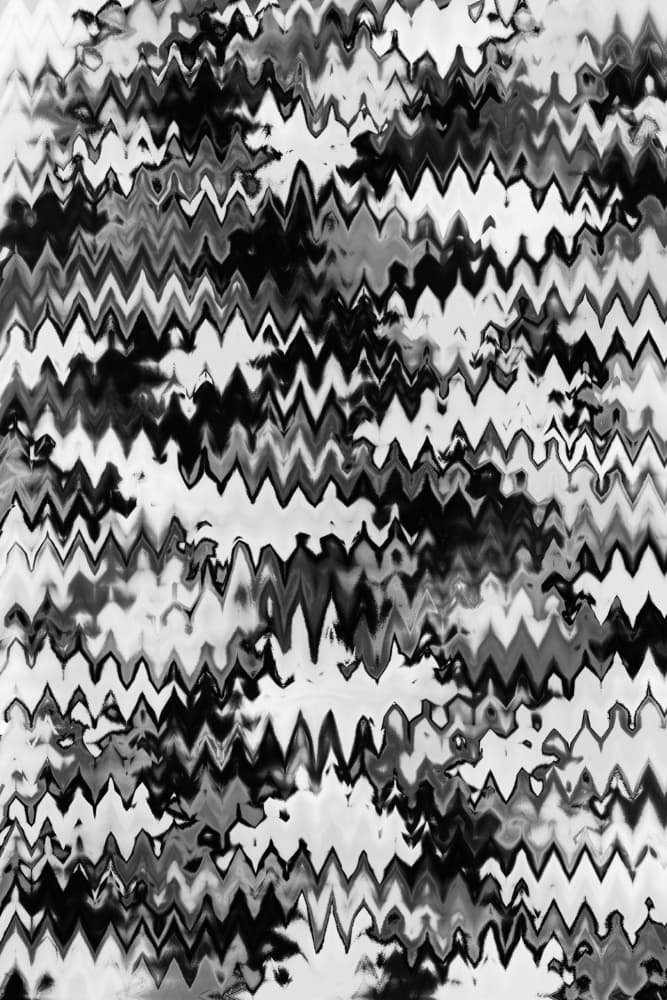 Zigzag Monochrome by Treechild — canvas wall art