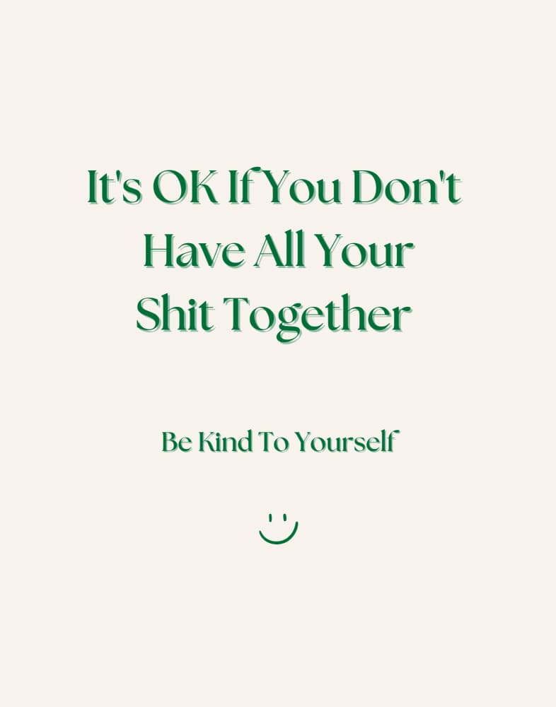 It's Okay Be Kind by Nazma Khokhar — canvas wall art