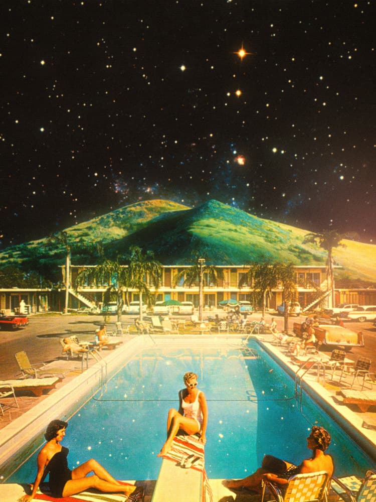 Space Pool by Taudalpoi — canvas wall art