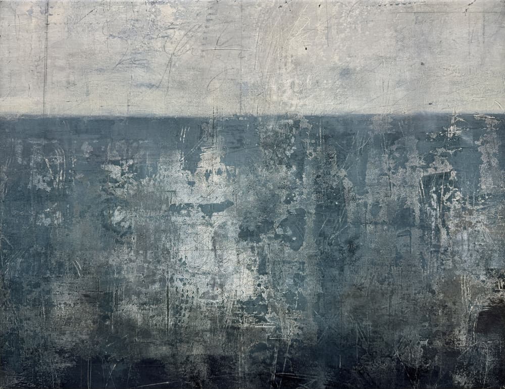 Weathered Blue Horizon by Carolina Gårdheim — canvas wall art