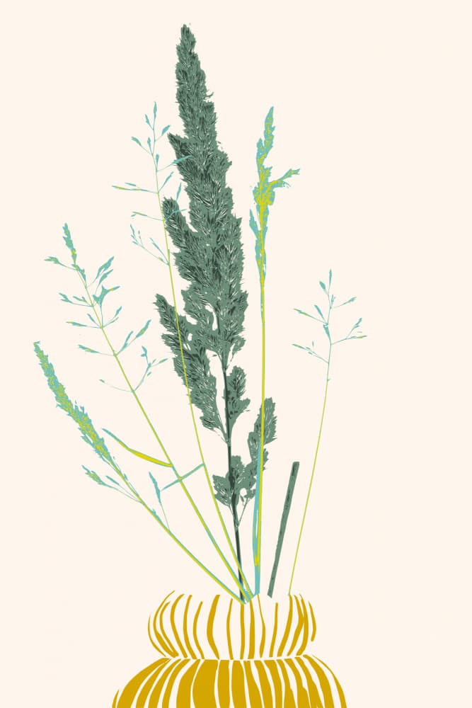 Botanical Vase Still Life by Annick — canvas wall art