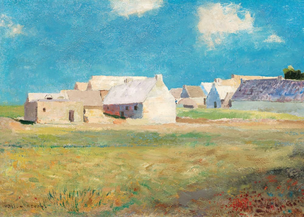 Breton Village by Odilon Redon — canvas wall art