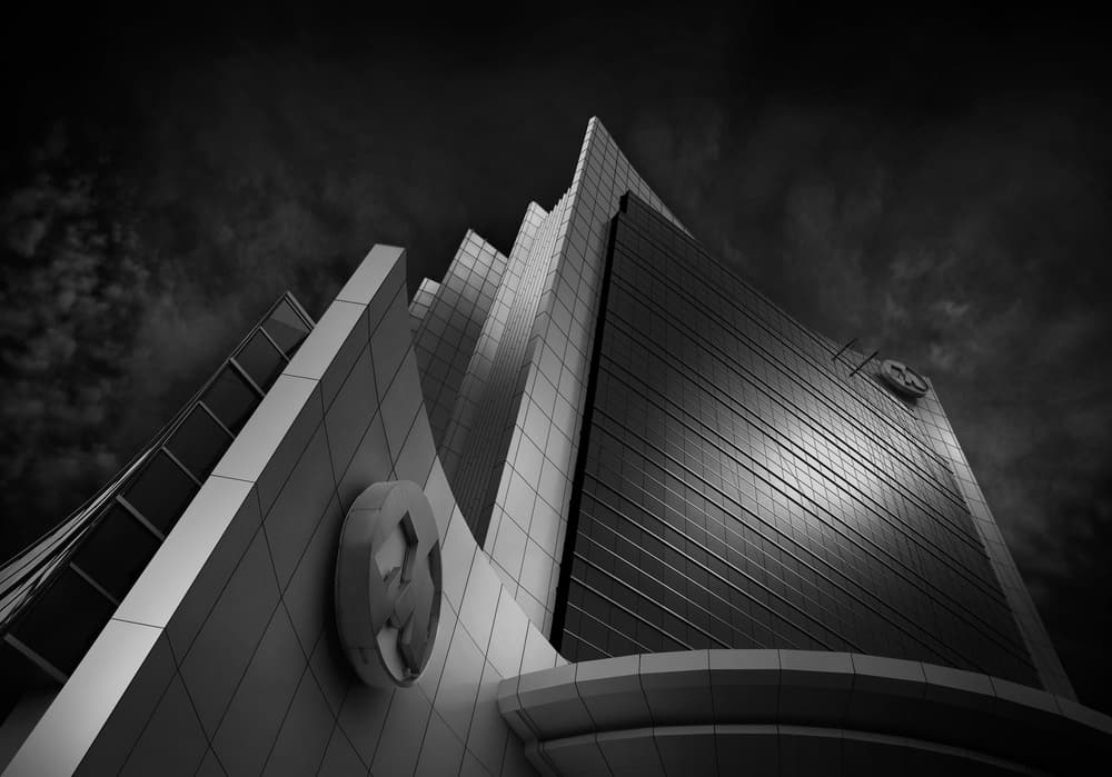 Sleek City Architecture by Aman Ali Surachman — canvas wall art