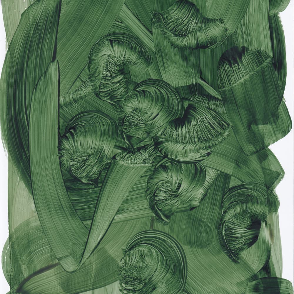 Lush Green Swirls by Maira Ribena — canvas wall art