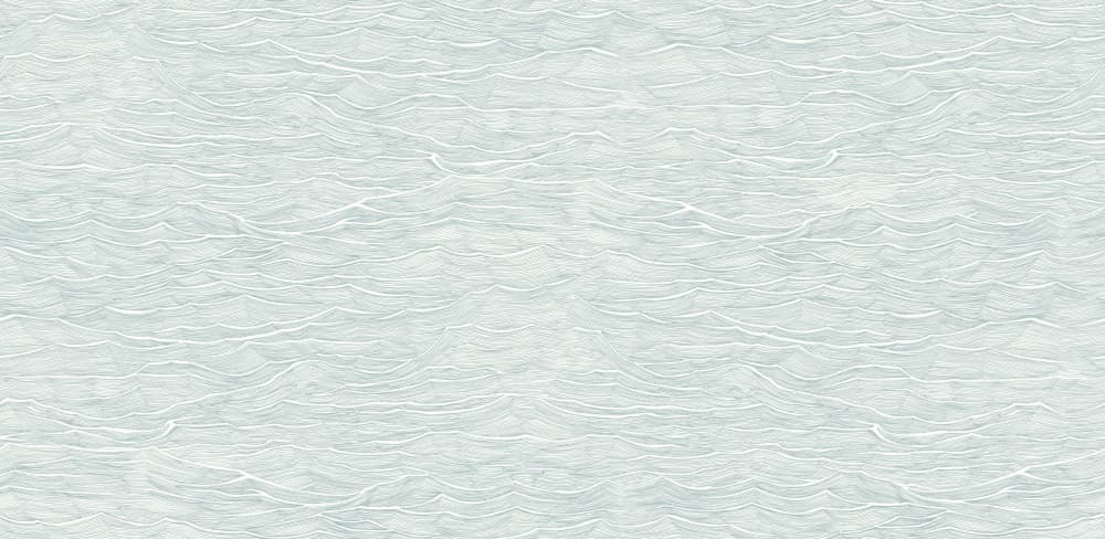 Delicate Aqua Lines by Hendon Lane — canvas wall art