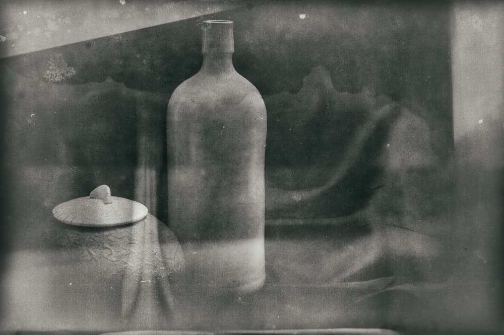 Vintage Bottle And Pot by Raffaele Corte — canvas wall art