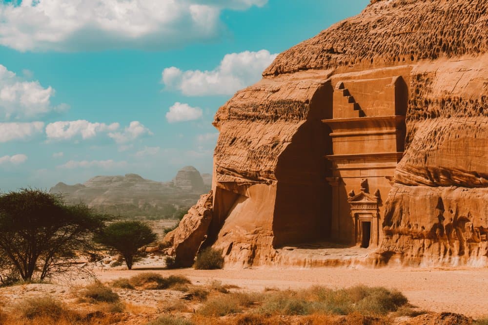 Ancient Desert Tomb by Khaled — canvas wall art