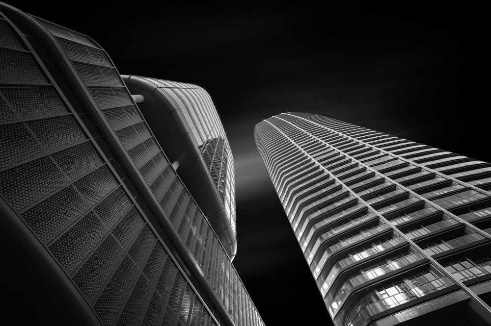 Dramatic City Architecture by Karol Važan — canvas wall art