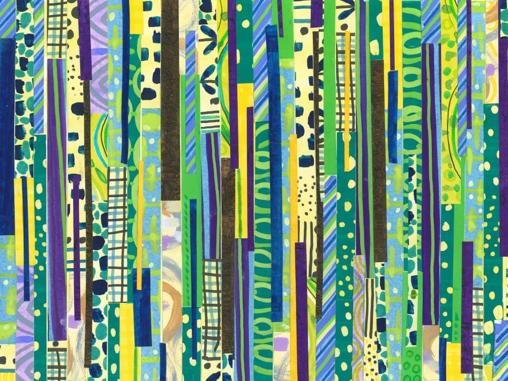 Vibrant Patterned Stripes by Isabelle Brent — canvas wall art