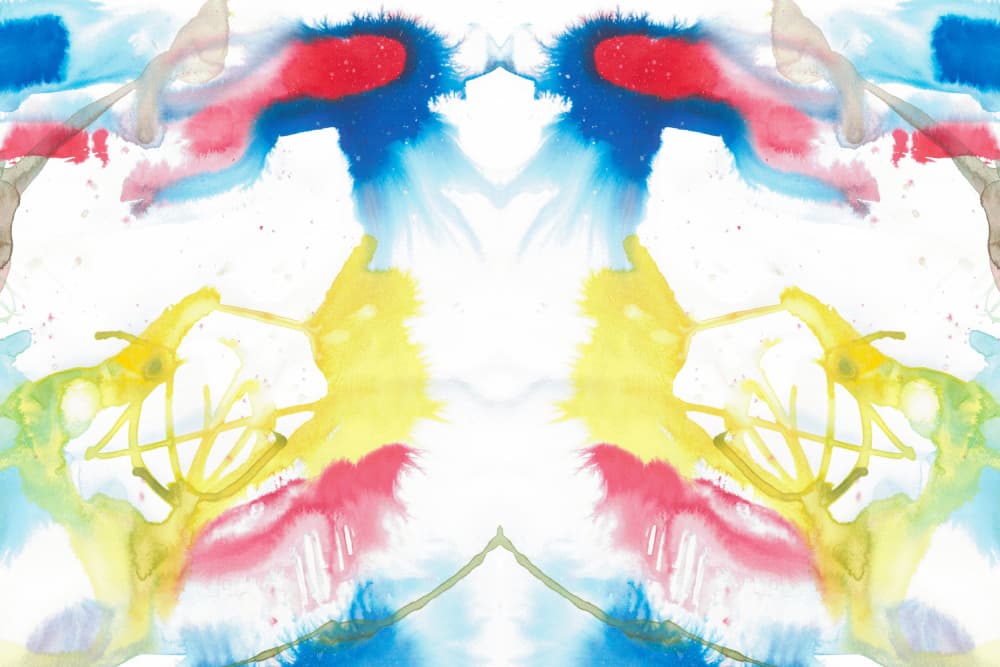 Vibrant Abstract Ink Blots by Jemma Morris — canvas wall art