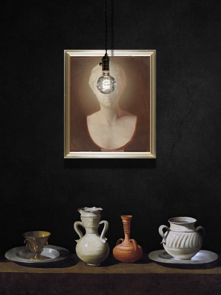 Moody Classic Still Life by Marja van den Hurk — canvas wall art