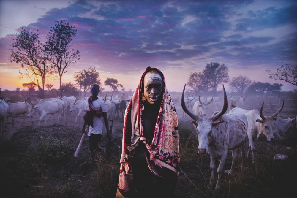 Tribal Sunset Herder by Svetlin Yosifov — canvas wall art