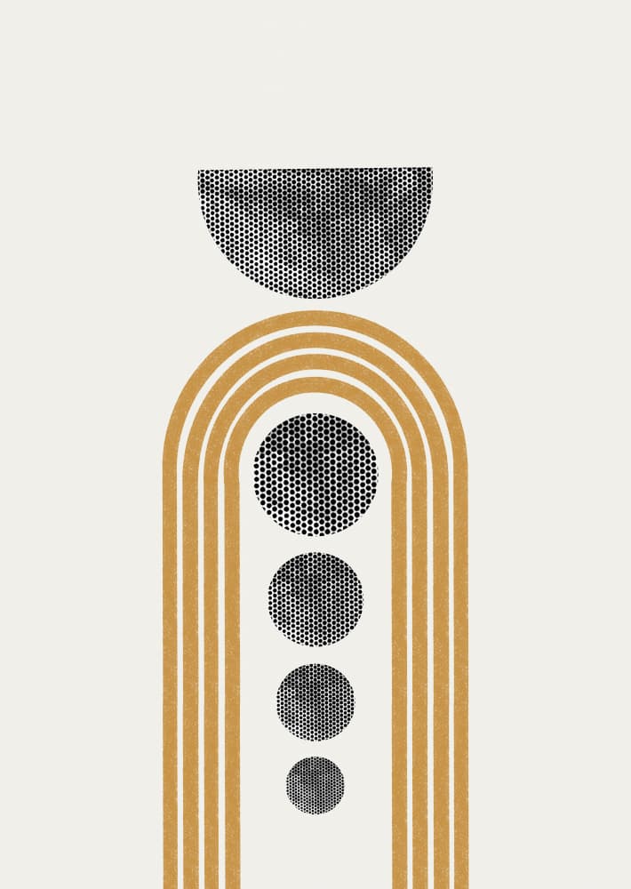 Geometric Echoes by THE MIUUS STUDIO — canvas wall art