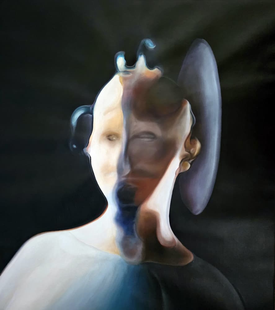 Enigmatic Abstract Head by Stefano Mazzolini — canvas wall art