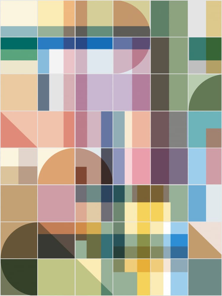 Abstract Geometric Shapes by Ninola Design — canvas wall art