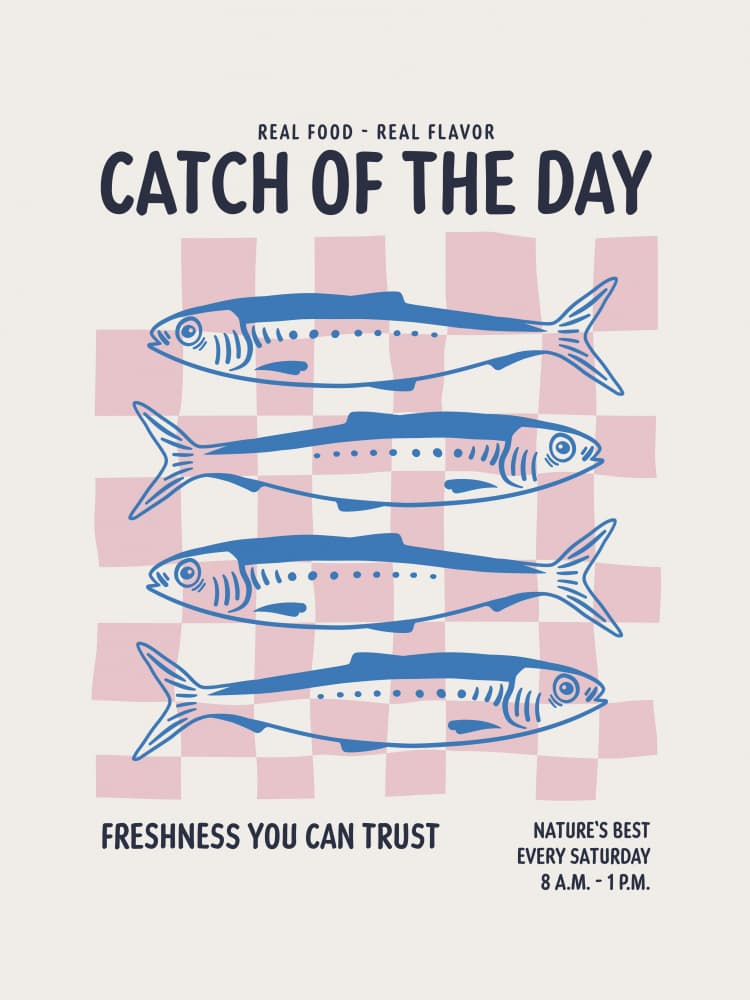 Fresh Catch Of The Day by Alexandra Weise — canvas wall art