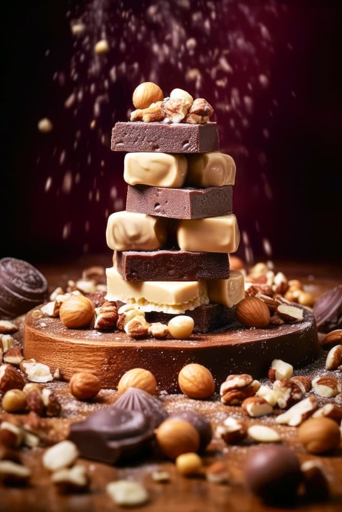 Decadent Chocolate Stack by Justyna Jaszke — canvas wall art