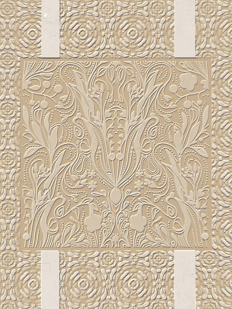 Ornate Embossed Floral Pattern by Josie George — canvas wall art