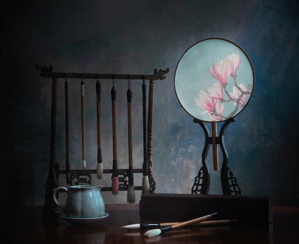 Chinese Magnolia Still Life by Catherine Wang — canvas wall art