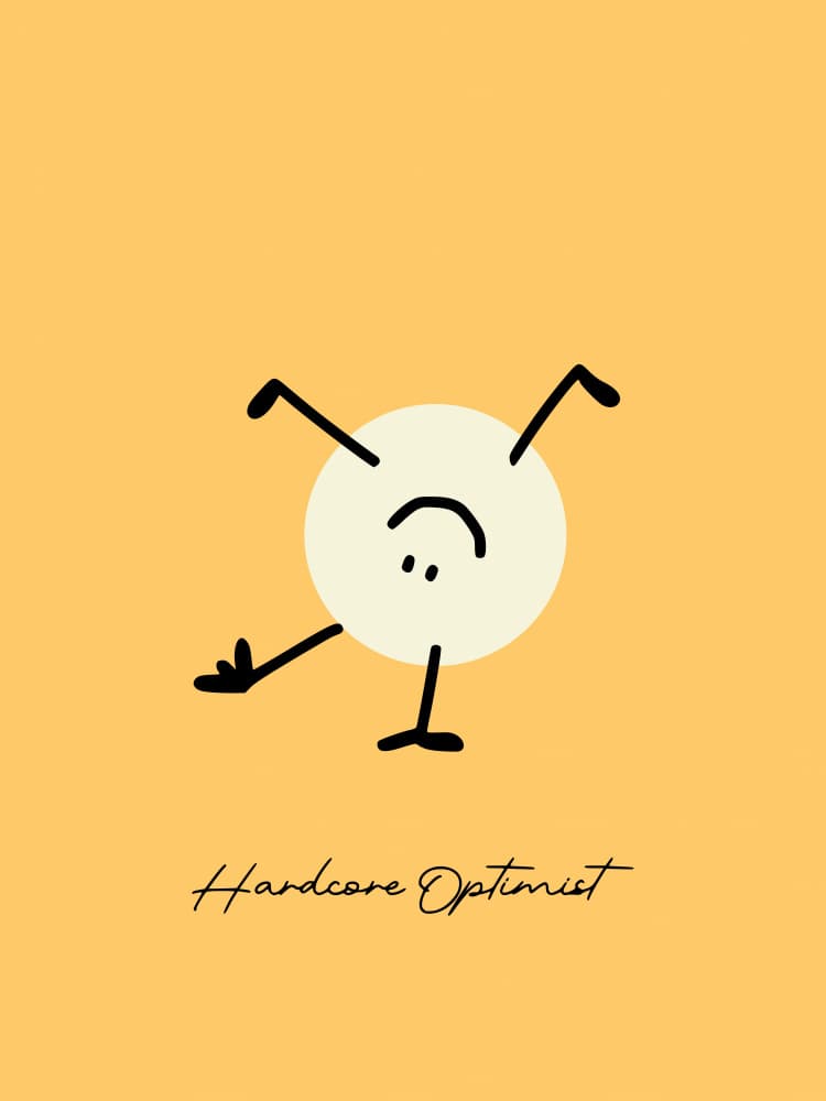 Hardcore Optimist Handstand by Annick — canvas wall art