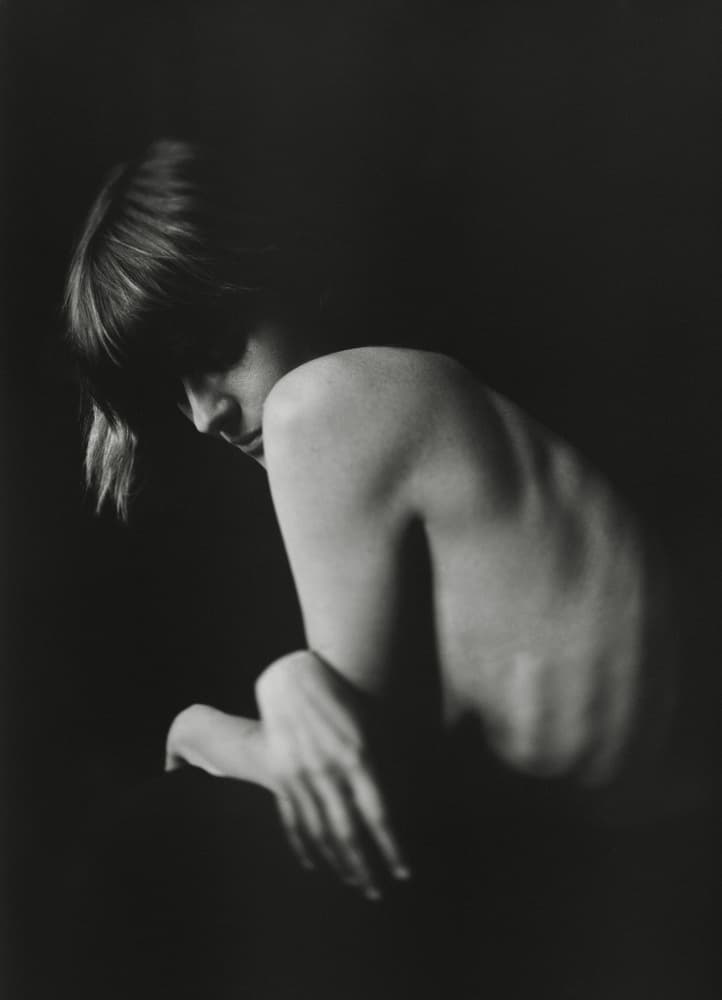 Contemplative Bare Back by Rafał Kaźmierczak — canvas wall art