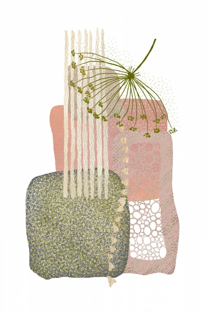 Abstract Botanical Layers by Sally Ann Moss — canvas wall art