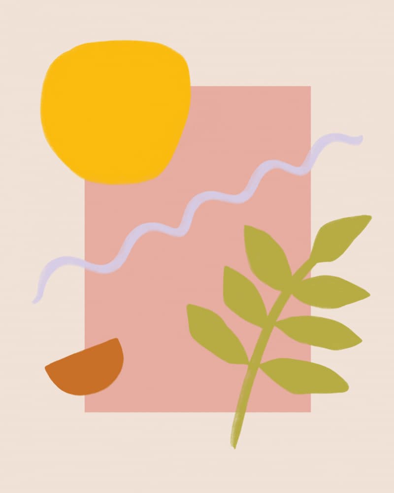 Abstract Desert Sun by Galaxy Eyes — canvas wall art