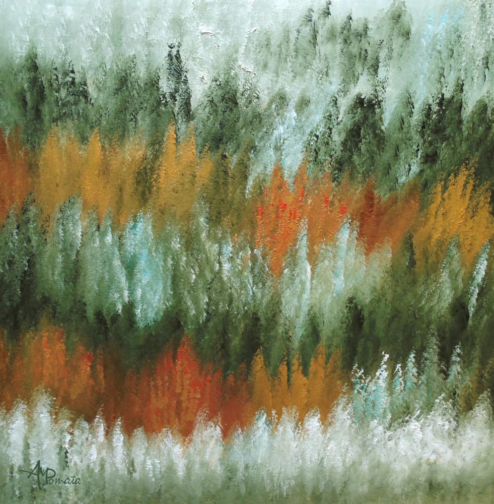 Abstract Autumn Forest by Angeles M. Pomata — canvas wall art