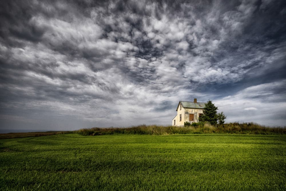 Lonely Farmhouse Field by Þorsteinn H. Ingibergsson — canvas wall art