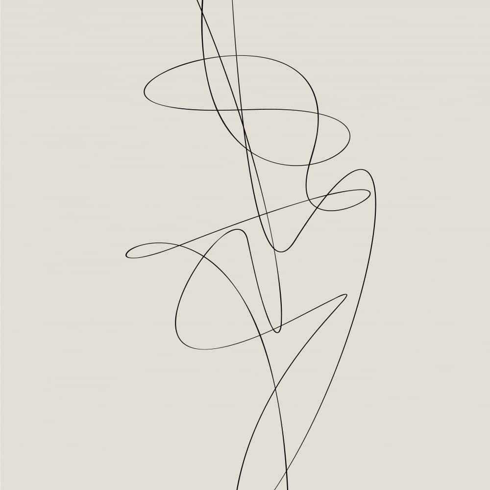 Flowing Abstract Lines by Oju Design — canvas wall art