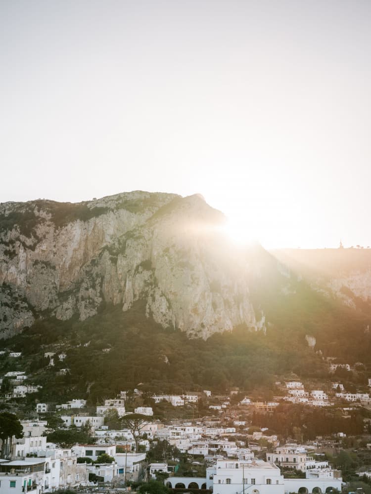 Capri Sunset by Raisa Zwart — canvas wall art