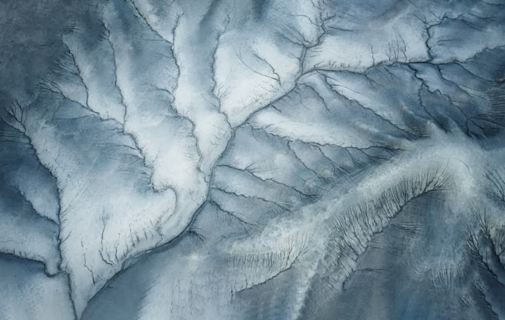 Glacial River Patterns by Joanna W — canvas wall art