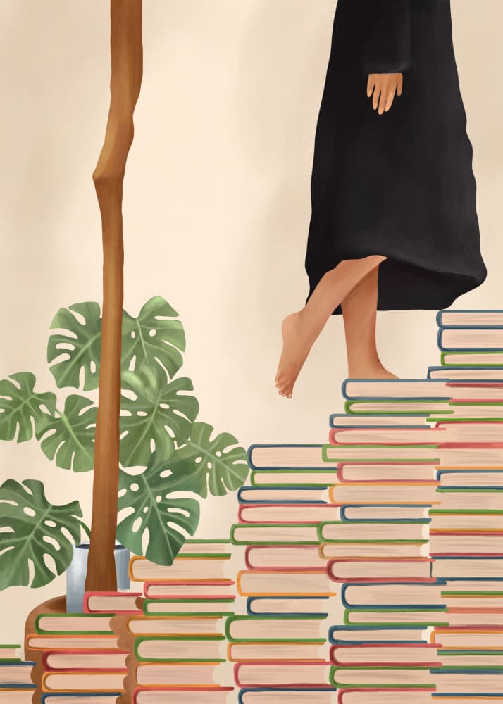 Barefoot Book Climb by Flow Line — canvas wall art