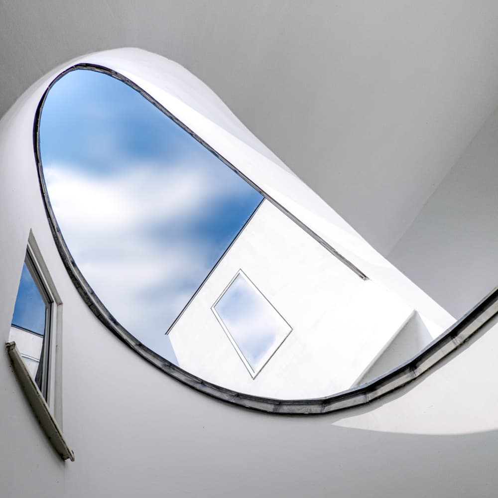 Modern Curved Architecture by Stephan Rückert — canvas wall art