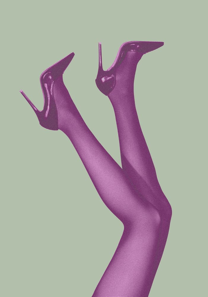 Vibrant Purple Legs by Pictufy Studio III — canvas wall art