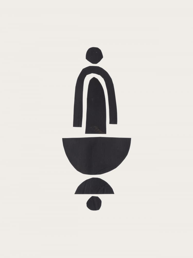 Minimal Black Composition by Ejaaz Haniff — canvas wall art