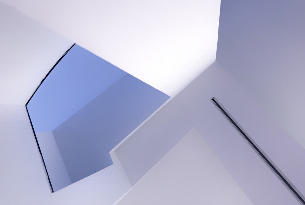 Blue Sky Architecture by Jeroen van de Wiel — canvas wall art