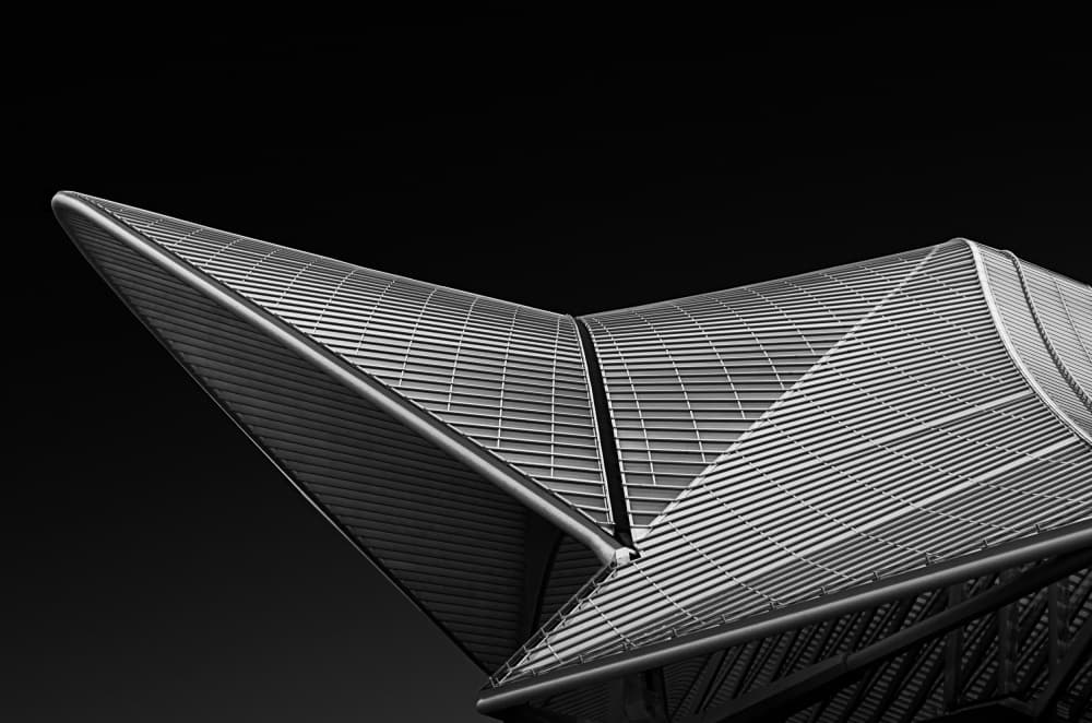 Sleek Geometric Structure by Roland Weber — canvas wall art