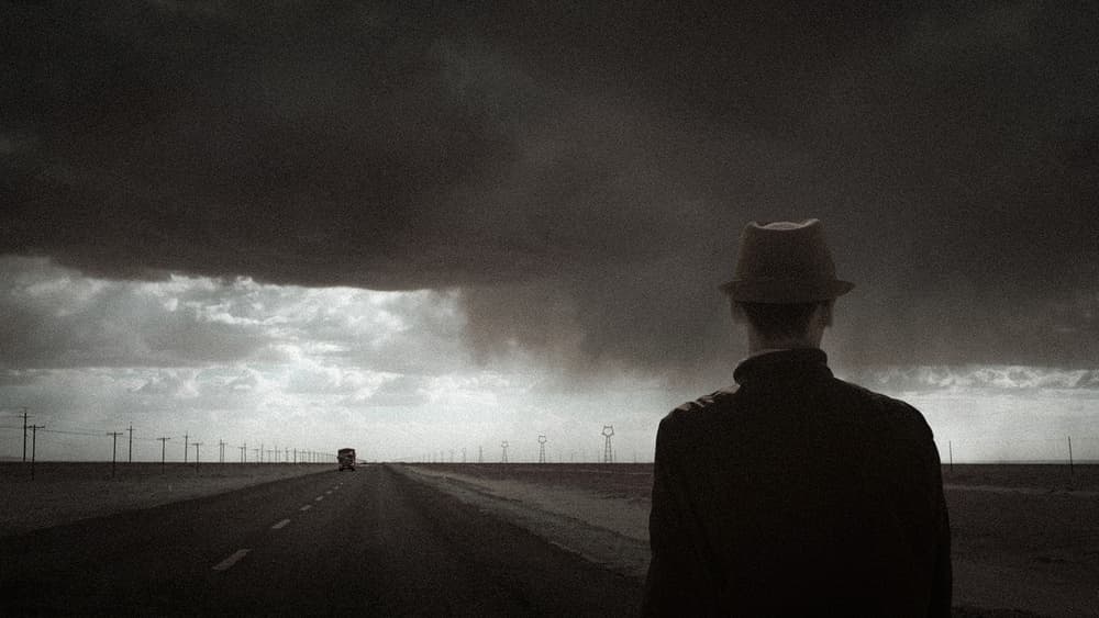 Man On A Stormy Road by Bingo Z — canvas wall art