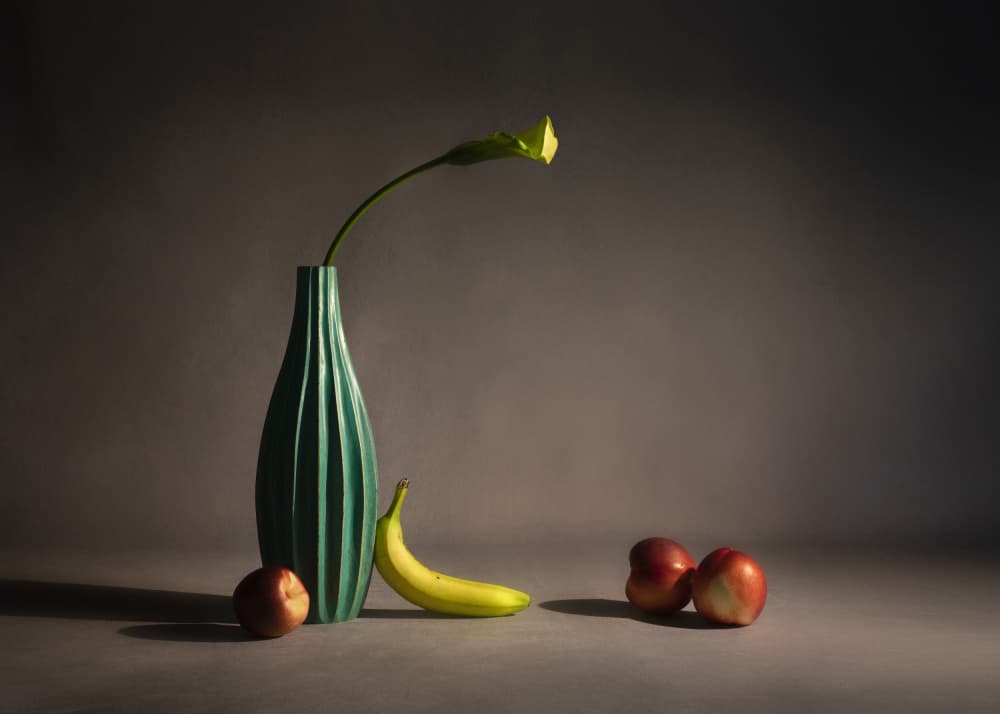 Moody Green Still Life by Cicy Chen — canvas wall art