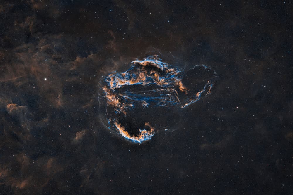 Colorful Deep Space Nebula by Vikas Chander — canvas wall art