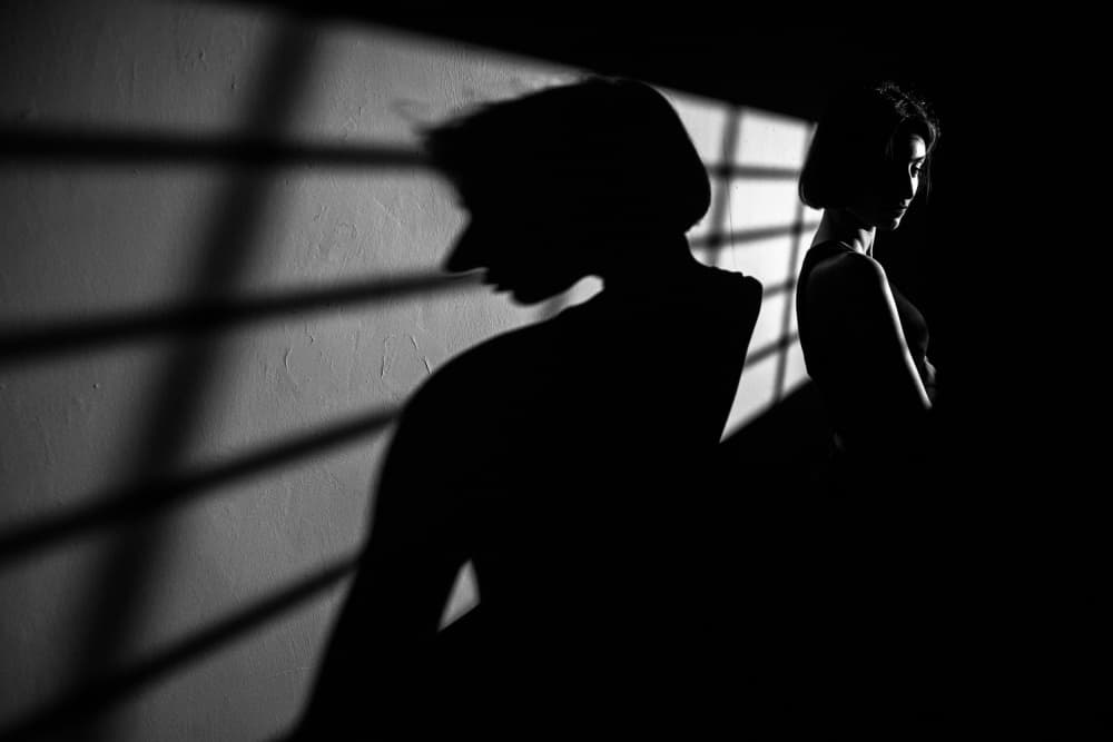 Mysterious Shadow Woman by M. Emre Erol — canvas wall art