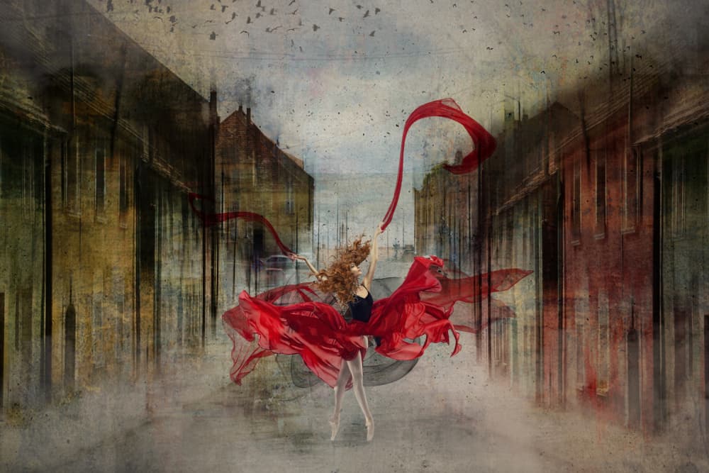Dramatic Urban Ballet by Ewa Całkosińska-Kajzer — canvas wall art