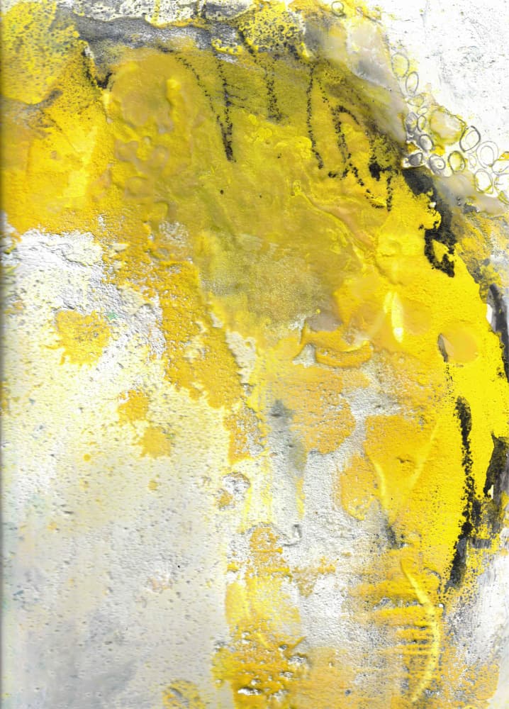 Abstract Golden Flow by Deb Chaney — canvas wall art