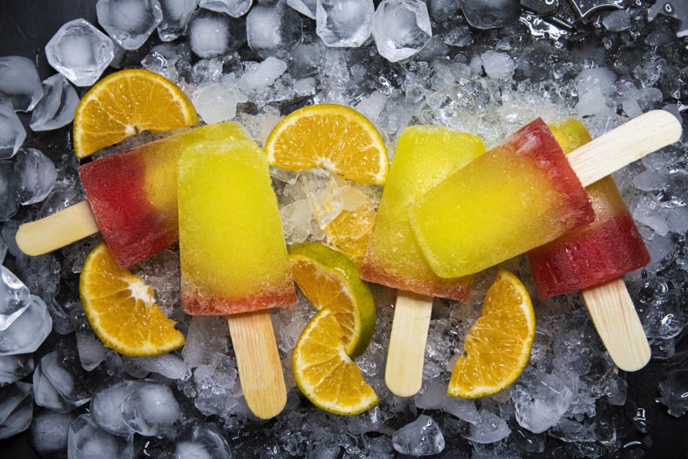 Refreshing Fruit Popsicles by Moudgil Rajeev — canvas wall art