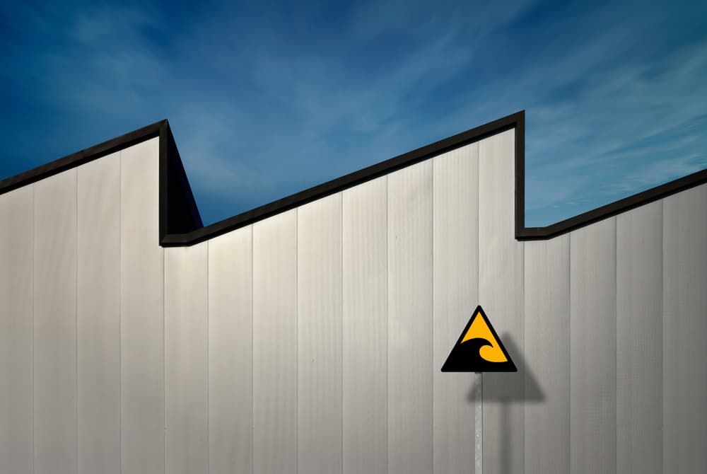 Sawtooth Roof Warning by Alfonso Novillo — canvas wall art