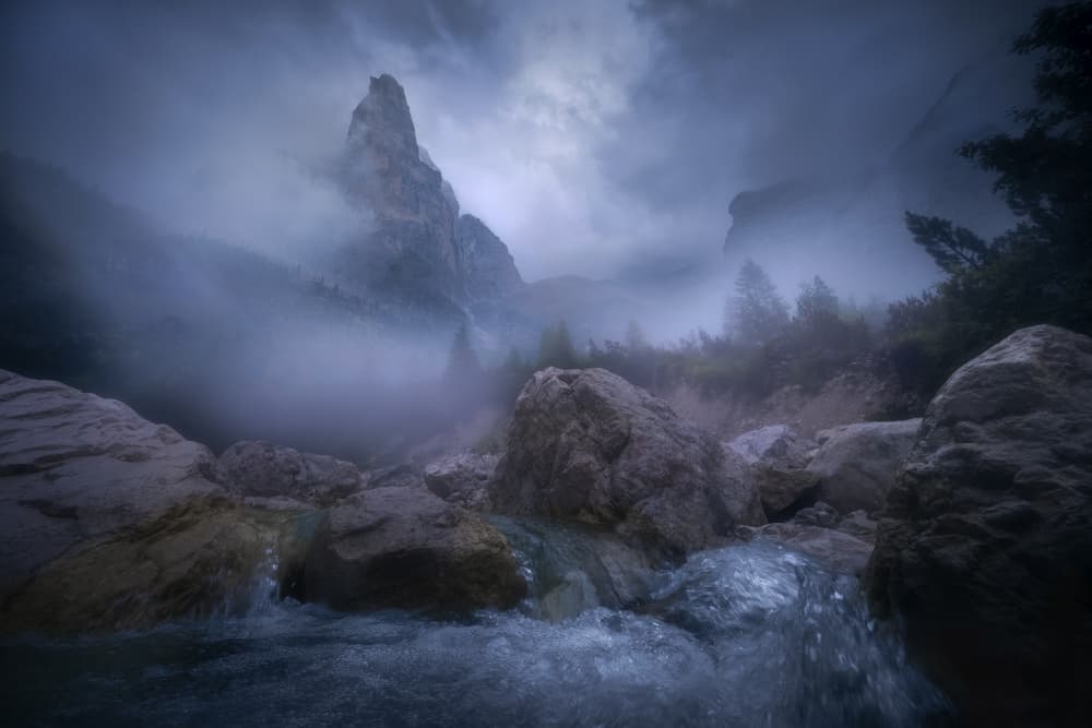Mysterious Mountain Stream by Martin Morávek — canvas wall art